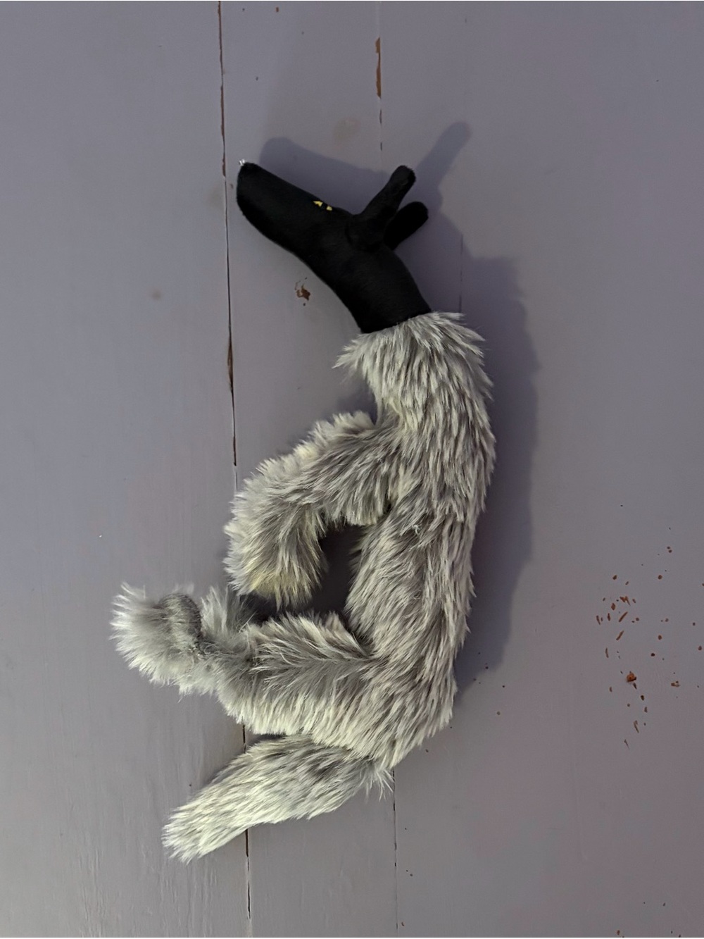 🐺Black WOLF🐺 12” Plush HANDMADE Custom COLLECTIBLE Dog - Picture 9 of 14